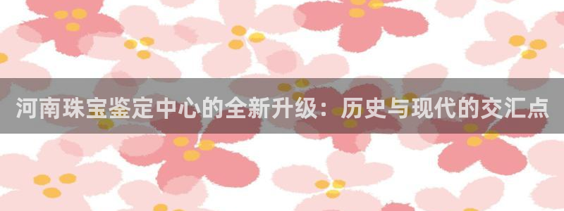 新宝5玩法：河南珠宝鉴定中心的全新升级：历史与现代的交汇点