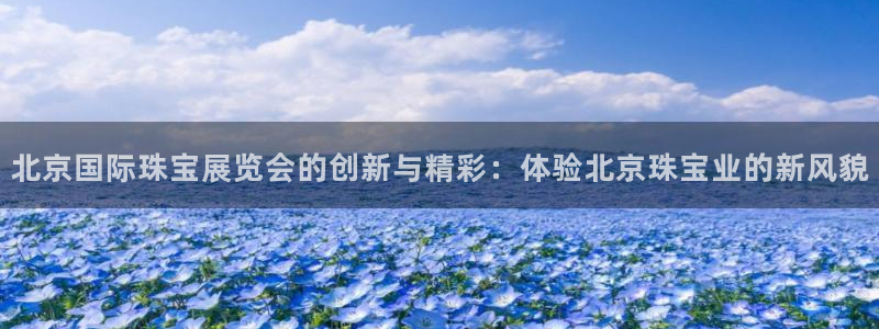 新宝5注册测速登录：北京国际珠宝展览会的创新与精彩：体验北京珠宝业的新风貌