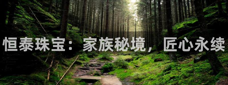 新宝5测速平台登录：恒泰珠宝：家族秘境，匠心永续