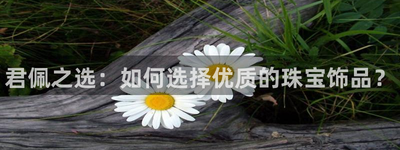 新宝5平台：君佩之选：如何选择优质的珠宝饰品？