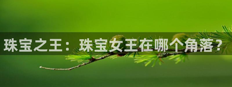 新宝5娱乐学：珠宝之王：珠宝女王在哪个角落？