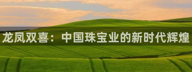新宝5网：龙凤双喜：中国珠宝业的新时代辉煌