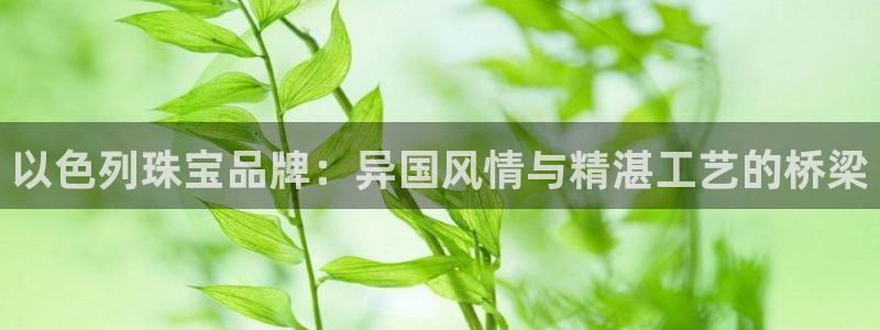 股票5G宝新：以色列珠宝品牌：异国风情与精湛工艺的桥梁