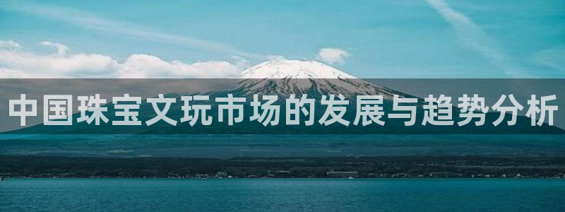 新宝5黑彩：中国珠宝文玩市场的发展与趋势分析